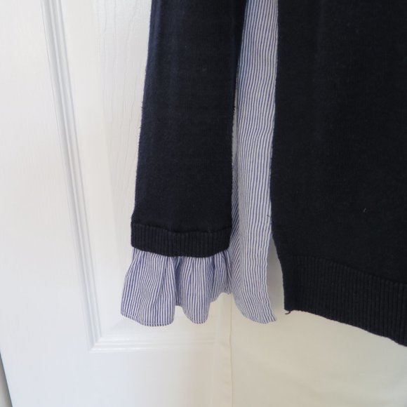 OASIS 🇬🇧Sweater, back with cotton shirt and cuffs - Picture 4 of 12